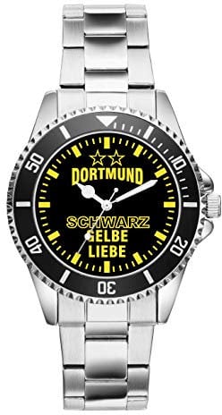 KIESENBERG Herrenuhr Armbanduhr Dortmund Geschenk Artikel Idee Fan Analog Quartz Uhr 6034