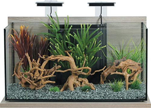 Zolux Aquarium Idro 60 Gris – Kit Complet avec Pompe, Chauffage, Filtre et éclairage