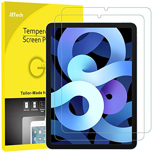 JETech Schutzfolie für iPad Air 5/4 (10,9-Zoll, Modell 2022/2020, 5./4. Generation), Panzer Schutz Glas Folie Displayschutz, HD Klar, 2 Stück