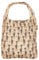 ECO CHIC leichte faltbare wiederverwendbare Einkaufstasche | Wasserabweisende Einkaufstasche | Lässt sich zur Aufbewahrung in die angebrachte Tasche falten (Giraffen Beige)