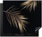 KitchenYeah© Protège Plaque Induction 57x51 cm Deco Cuisine Accessoire Pratique Protection De Vitroceramique Kitchen Gadget Feuilles - Plantes - Or - Noir - Luxe