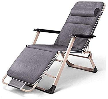 ZDYHL Klappbarer Campingstuhl, klappbarer Liegestuhl, Zero-Gravity-Stuhl, Anti-Schwerkraft-Klapp-Lounge-Teil für Outdoor, Terrasse, Hinterhof, Strand, Pool, Rasen, Camping (A) Vision