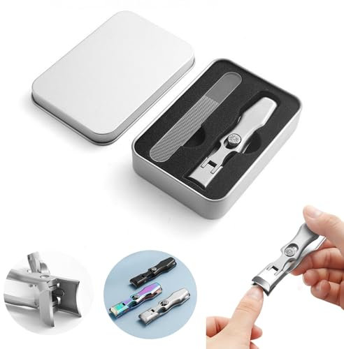 Coupe-ongles allemand pour hommes, coupe-ongles luxueux ultra tranchant, coupe-ongles en acier inoxydable, coupe-ongles professionnel (taille : argent)