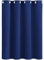 AMZYU Rideau Thermique Isolant Anti Froid, 180 x 210 cm Polyester Couleur Pure Rideau Salon Moderne Décoration de Fenêtre Plusieurs Tailles Lavable pour Salon Coucher, Bleu Foncé
