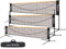 Filet de badminton, filet de tennis 3-6m Filet d'entraînement pour filet de volleyball portable, 3 hauteurs peuvent être ajustées Stockage de filet de badminton pliable, à l'intérieur et à l'extérieur