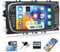 CAMECHO Android 13 Car Stereo for Ford Focus Mondeo S-Max C-Max Galaxy, 7 Touch Screen Bluetooth Car Radio with Mirror Link GPS Navigation WiFi FM RDS Reverse Camera Head Unit 1G+32G
