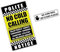Pack of 2 Mixed Size of No Junk Mail or Cold Callers Sticker for Letterbox No Cold Callers Sticker for Front Door Waterproof for Highly Indoor Outdoor