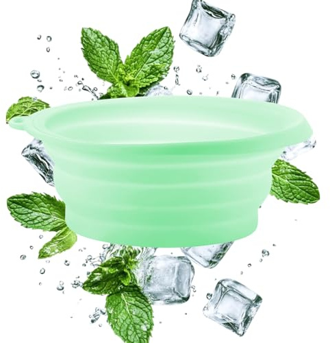 da bagno per il ghiaccio, stampo in silicone riutilizzabile, pieghevole per raffreddare raffreddori con facile conservazione, viso per la bellezza del viso, cura della pelle, casa, bagno e spa