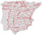 Faibo - Bolsa con 3 Plantillas, mapas España 15 x 12 cm (250)