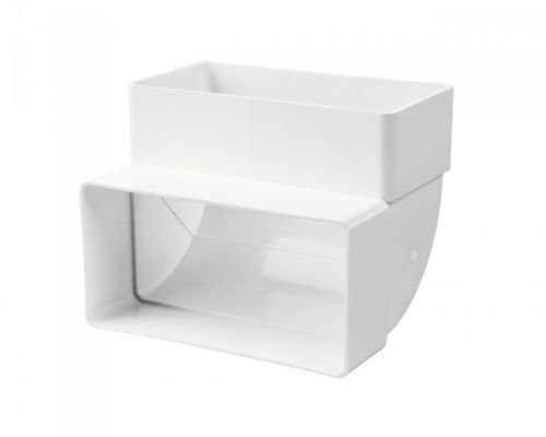 Cooker Hood Extractor Ducting Coupler & Heat Recovery Fan - Flat & Rectangular (55x110mm)