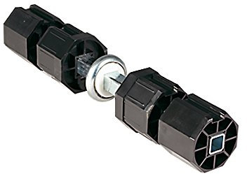 jarolift Doppelwellenbolzen mit 50 mm Kugellager, SW 60 Rollladenzubehör, Schwarz