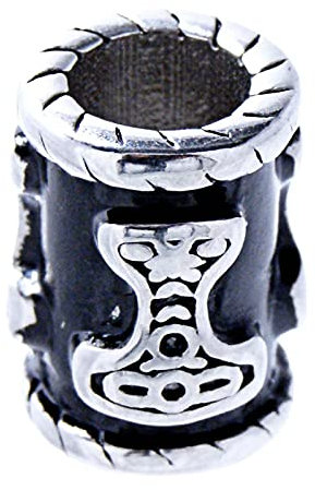 Bartperle Haarperle Edelstahl Thorshammer 6mm