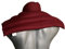 Saco térmico de semillas - burdeos - Cojín espalda superior, nuca y hombros con cuello - Almohada cervical - Pepitas de uva -