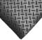 2m x 1.5m x 3mm Checker Plate Matting - Anti-Slip Black Rubber, Waterproof Flooring