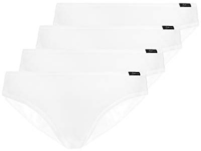 Skiny 4er Pack, Advantage Cotton Damen Rio Slip (36, White)