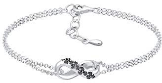 Elli DIAMONDS Bracelet Women Infinity Symbol with Diamond (1.95 ct.) in 925 Sterling Silver