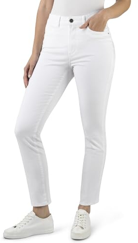 Stooker Milano Damen Stretch Jeans Hose Magic Shape Effekt - Weiss - Arzthose, Krankenpflegerin (46W x 30L)