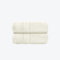 Allure Zero Twist Hand Towel Set for Bathroom, Pack of 2, 50 x 85cm, 100% Egyptian Cotton (Cream)
