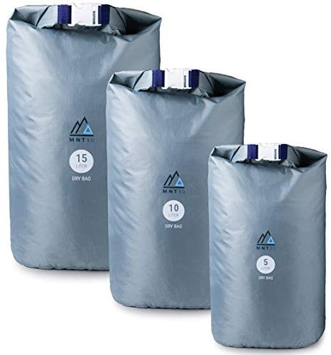 MNT10 Dry Bag Ultralight I Drybag in 5l, 10l, 15l I Taschen wasserdicht Ultra-Light für Reisen, Outdoor und Camping I Beutel wasserdicht, leicht & widerstandsfähig (15 Liter)