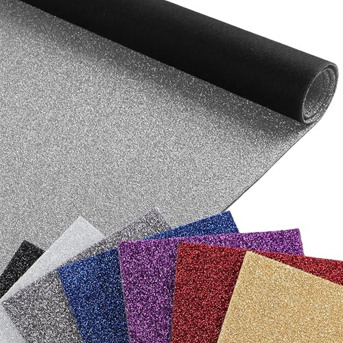 Primaflor Hochzeits-Teppich Glimmer | Silber | 100x300 cm | 5 mm hoch | schwer entflammbar Bfl-s1 | rutschsicherer Hochzeitsläufer mit Glitzeroptik | Event und für Messe, Hochzeit, Ausstellung