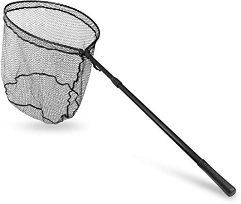 Storfisk fishing & more Leichter Teleskop-Unterfangkescher zum Angeln, nur 700 g leicht, Gestänge und Rahmen aus stabilem Aluminium, Netz gummiert