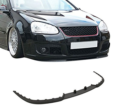 Tuning Fanatics Cup Spoiler Lippe Spoilerlippe Frontspoiler Stoßstange Front für Golf 5 V in Schwarz, ABS, Hochfester Verbundwerkstoff, Waschanlagenfest, Lackierbar