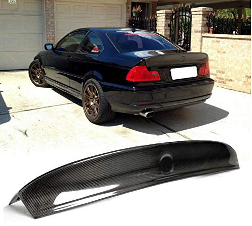 TGFOF Carbon Kohlefaser Heckspoiler für BMW 3er E46 Coupé / E46 M3 Coupé 2-Tür 2000-2006 Auto Kofferraumdeckel Spoiler Flügel Lippe