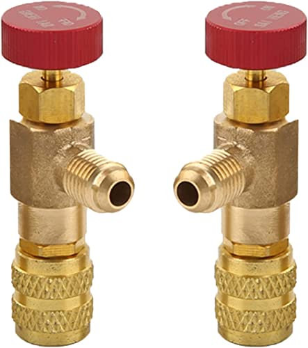 2 Stücke Klimaanlage Sicherheitsventil, Kältemittel Sicherheitsventil, Klimaanlage Kältemittel, Adapter R410A R22-Anschluss, Anschlussadapter für Klimaanlage, für Klimaanlagen-Durchflussventile