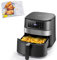 Taylor Swoden Andrea - Freidora sin aceite, 5,5 L, 1700 W. Freidora de aire caliente, 7 menús programados, pantalla LED táctil, cesta de freír extraíble, incluye libro de recetas. Sin BPA