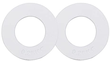 jiande Fractional Olympic Weight Plates Set of 2 Plates - 0.25 Kg 0.5 Kg 0.75 Kg Fractional Weight Plates Designed for Olympic Barbells (Size : White 0.25kg)