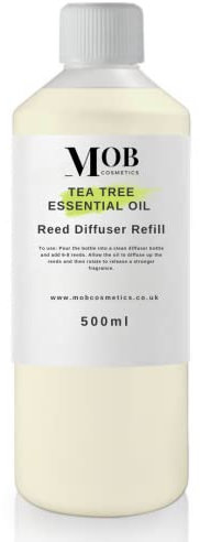 500ml Designer & Fine Fragrance Reed Diffuser Oil Refill - Highly Concentrated - Made to Order! (Tea Tree Essential Oil)