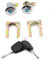 CANTONDZ Türschloss Nuckel Türschloss Zylinder mit 2 Schlüsseln Links Rechts kompatibel mit Peugeot 107 Citroen C1 TOYOTA Aygo 05-14 9170.Y8 1608746380