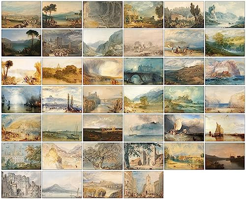 40 x Art Print Postcards by William Turner Famous English Romantic Painter