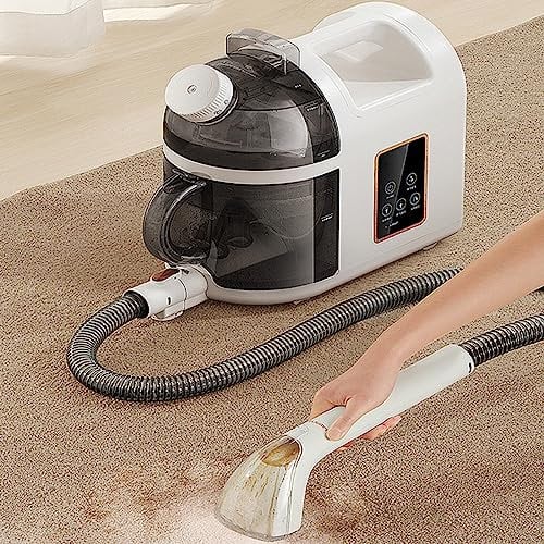 OPSREY Nettoyeur à Vapeur Tissu Machine de Nettoyage Canapé Rondelle Haute Température Accrocher Repassage Propre Sol Tapis Pulvérisation Aspiration Intégrée 220 V