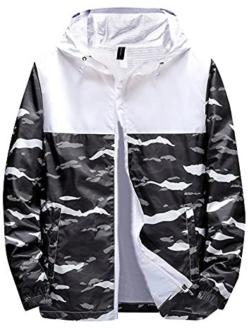 callmo Regenmantel Kapuze Fahrradjacke Atmungsaktiv Fahrrad Windjacke für Radsport Leicht Faltbare Rain Camping Outdoor Leichte Packbar Winddicht männer Winterjacke Herren