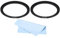 PATIKIL 72mm-82mm Metall Step-Up-Ring mit Reinigungstuch, 2er Pack Kamera-Objektivadapterring Aluminium-Filteradapterring für Kameraobjektive, Schwarz