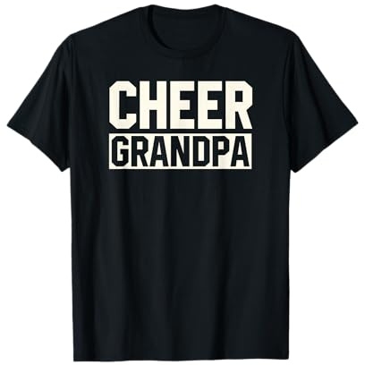 Cheerleader Pride For Cheerleader Opa Cheer Grandpa T-Shirt