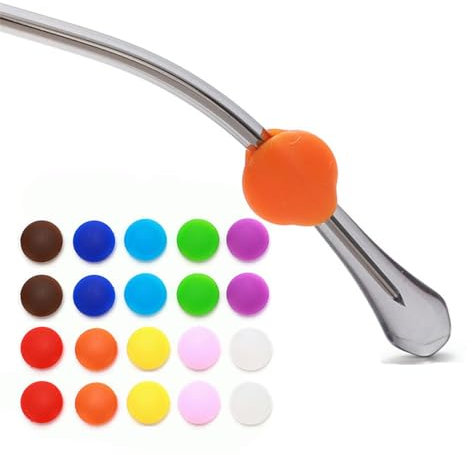 OPUGIT Glasses Ear Grips,Eyeglass Temple Tip Sleeve Holder,Silicone Anti-Slip Glasses Retainer For Kids and Adults Sunglasses, Reading Glasses Sport Eyewear,M size,Multi colors