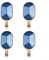 Mehrzweck-Wandhaken, selbstklebender Handtuchhaken, Kleiderhaken, Tasche, Schlüssel, Türaufhänger, praktische Aufbewahrung, einfache Installation, stabil (blau)