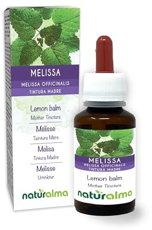 Melisa o Toronjil (Melissa officinalis) hojas Tintura Madre sin alcohol Naturalma - Extracto líquido gotas 60 ml - Complemento alimenticio - Vegano