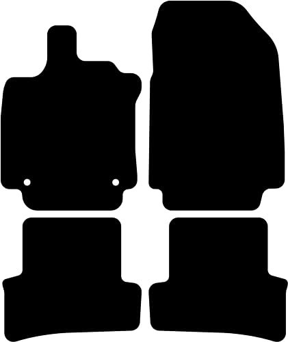 Kovvar Fußmatten passend für Renault Clio 2012-2019 Passend zur Ausführung: 4 | 3/5 Türen/Grandtour | Qualität: Basic