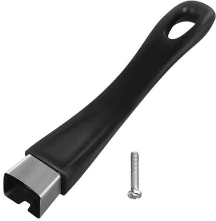 Pot Handle, Bakelite Pan Saucepan Replacement Handle Heat Resistant Cookware Handle with Screw Anti Scalding Handle Grip for Pan Pot Cookware