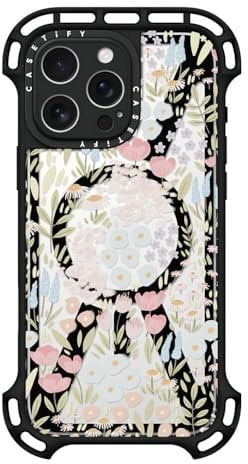 CASETiFY Ultra Bounce iPhone 16 Pro Max Case [Shockproof / 32.8 ft. 10X Military Grade Drop Protection/Compatible with Magsafe] - Eleanor - Black