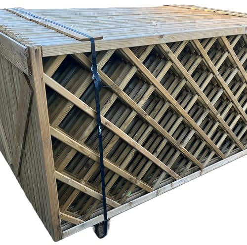 Rankgitter Holz 180cm Sichtschutzzaun Rankzaun Spalier Sichtschutz Weidenzaun (Rankgitter 180 x 90cm)