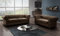 Easy4You Chesterfield Braun Set 3-Sitzer + 2-Sitzer Sofa Sofas für Wohnzimmer Sofagarnituren mit Holzfüße Set Sofas & Couches