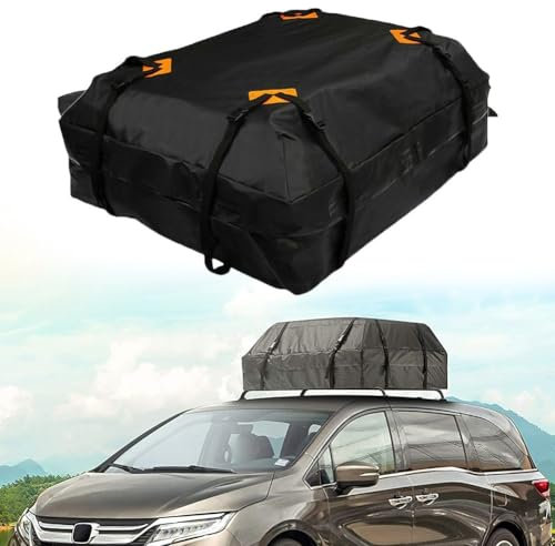 Autodachtasche, 27 x 25 x 11 cm, 420D Dachboxen, wasserdicht, weich, Auto-Dachtasche, Cargo-Aufbewahrungstasche für Reisen, Outdoor, Camping (420D Dachpackung)