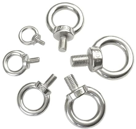 Bullone ad occhiello con spallamento Bullone ad occhiello ad anello Bulloni a occhiello 1 pz M3 M4 M5 M6 M8 M10 M12 Bullone a occhiello Viti di sollevamento marine in acciaio inossidabile 304 Anello F