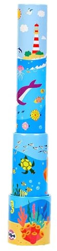 Kinderspielzeug, Kinder Teleskop mit Glasoptik Ozeanmonokular Teleskop für Kinder Retractable Educational Science Kinder Spielzeug für Vogelbeobachtung, Teleskop für Kinder