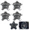 WRQIOO 4 Pezzi per Coprimozzo F-i-a-t 500x, Coprimozzo 500x, Accessori 500x di Aggiornamento 735626312, 735626311 Sostituzion