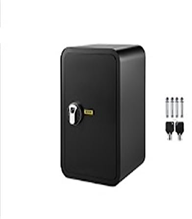 Safe, Schlüsselsafe, Safe mit Fingerabdruckschlössern, 1/1,8 Kubikfuß, geheimes, verstecktes Sparschwein mit 2 Schlüsseln, for Aufbewahren von Geld for das Heimbüro für Geld, Wertsachen(Black 1.8 Cubi
